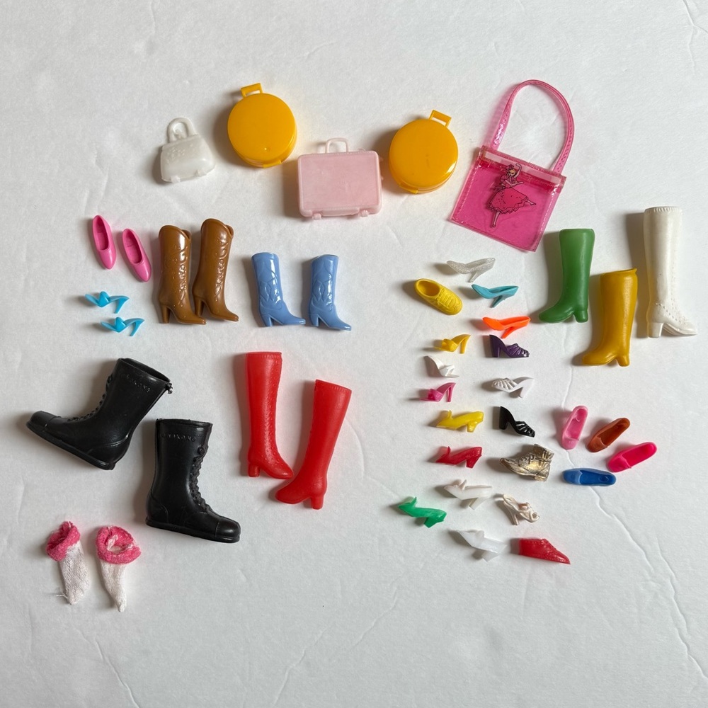 Vintage Barbie & GI Joe Shoes Handbags Replacement Shoes and Socks
